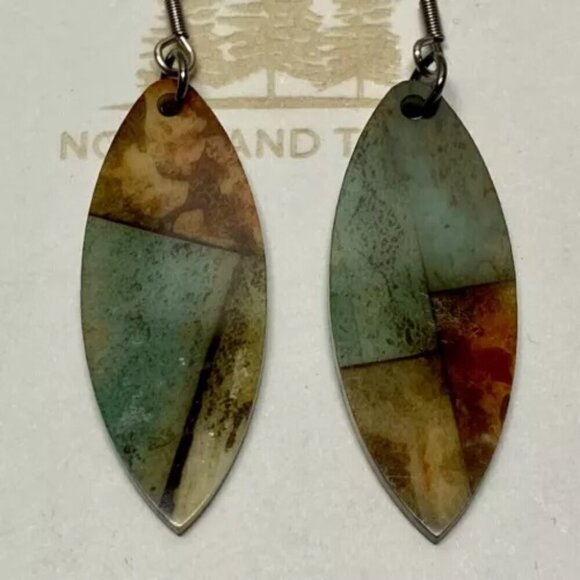 Nordland Tides Earrings Dangle/Drop Style Acrylic Teardrops Fashion Jewelry NWT - Picture 7 of 8